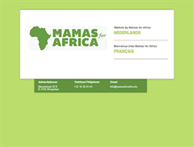 Tablet Screenshot of mamasforafrica.be